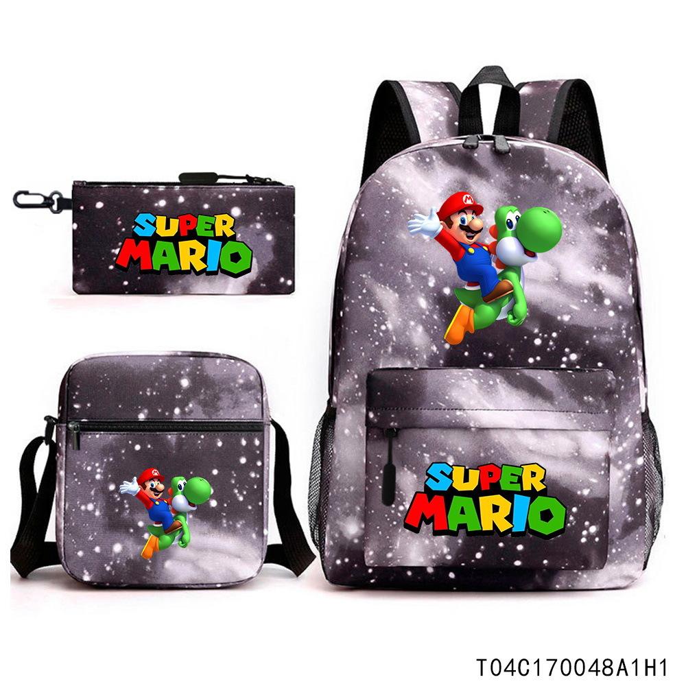 School Season, Primary School Students, Junior High School Students, Spring Outing, Research Backpack, Outdoor Backpack, Pencil Bag, Satchel 3Pcs Three piece set