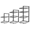 Multi-Layer Pot Storage Rack Strong Load-bearing Hollow Design Adjustable Cabinet Under-Sink Pan Rack Cookware Holder
