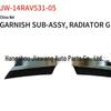 Compatible Grille for 2014 Toyota RAV4, Part Numbers 53105-0R020 (Right) and 53106-0R020 (Left)