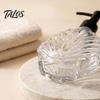 Pump Lotion Bottle 400ML Beach Seashell Refillable Soap Dispenser, Liquid Hand Glass Durable Dispenser Container, for Bathroom Kitchen Countertop