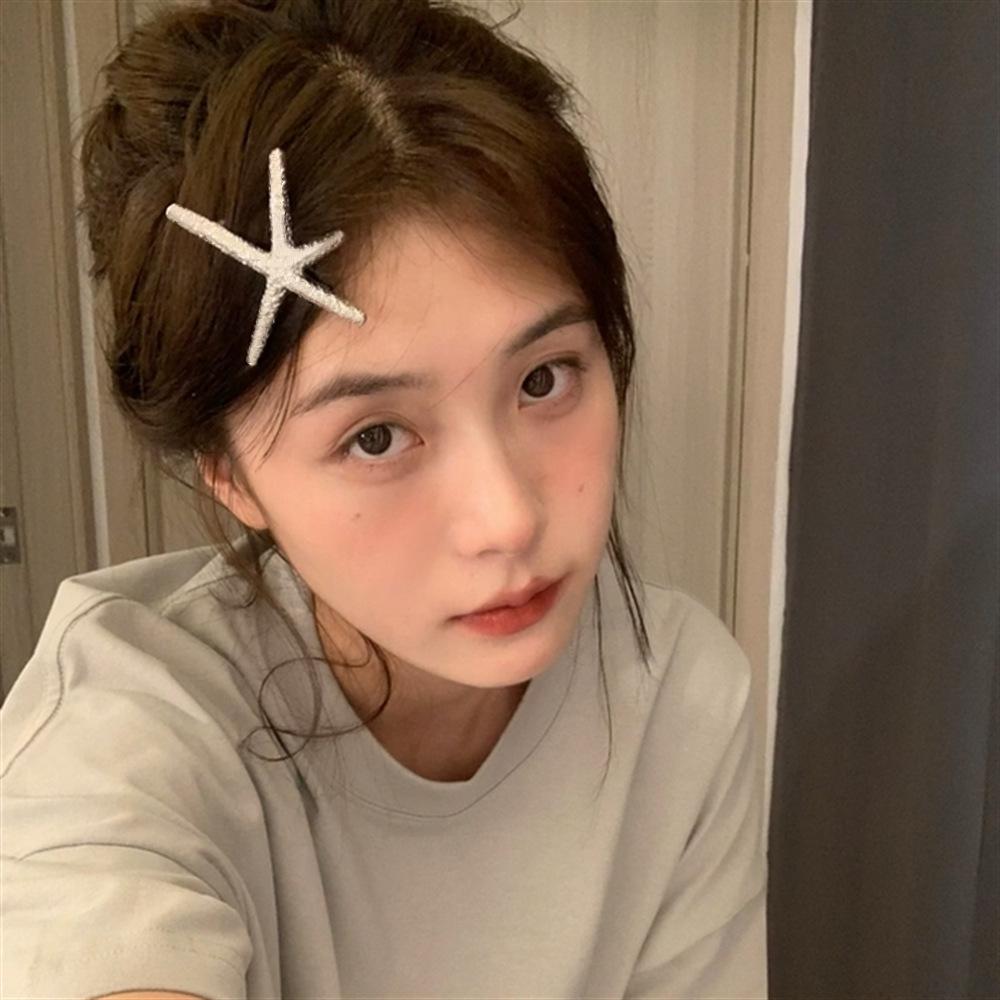 Blogger Starfish Clip Sweet Cool Wind Out Of The Street Duckbill Geometric Side Hairpin Bangs Vintage