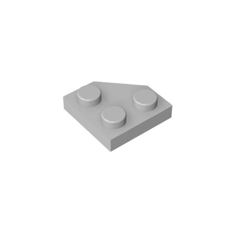 10 Peças 26601 Placa de Cunha 2x2 Canto Chanfrado Bloco Moc Compatível com Tijolo DIY Brinquedo Infantil Peça de Montagem