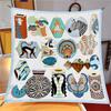 90X90Cm Design Scarf Lady Shawl Aniamls Pattern Printed Silk Headscarf Scarf Lady Headscarf Square Scarf Lady Wrap Scarf