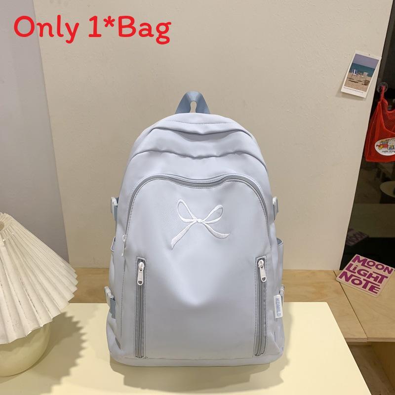 Nylon School Backpack With Comfortable Shoulder Straps For College Students