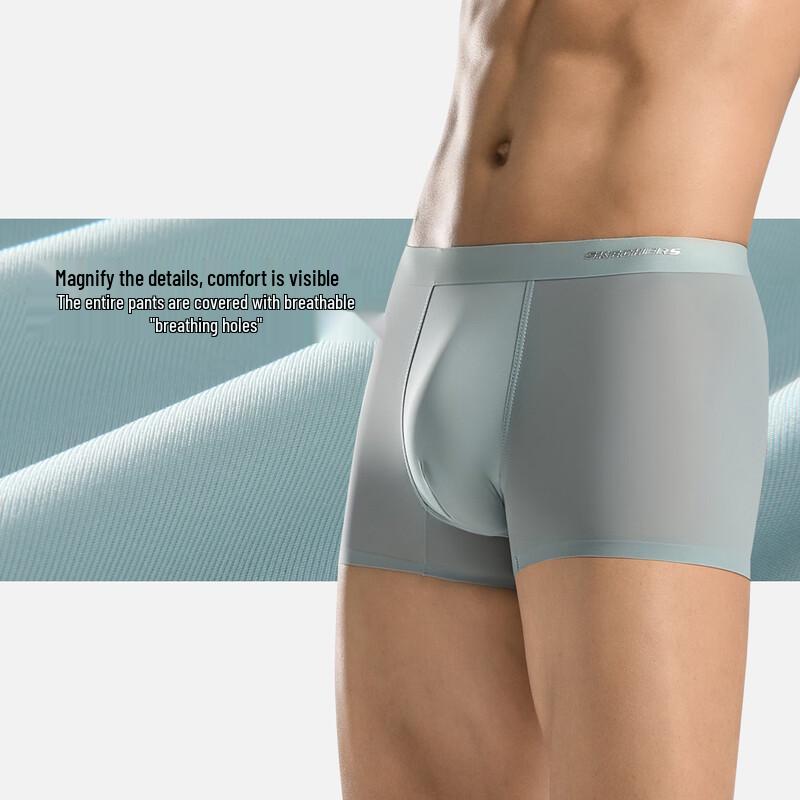 Skechers Men's Seamless 7A Antibacterial Boxer Briefs 3-Pack