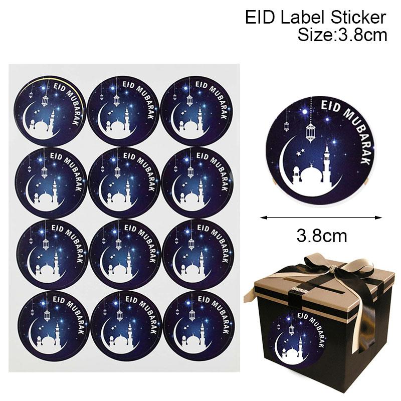 60/120 stücke Ramadan EID Mubarak Dekorationen Papier Aufkleber Geschenk Label Siegel Aufkleber Islamischen Muslimischen Eid al-fitr Dekoration Liefert