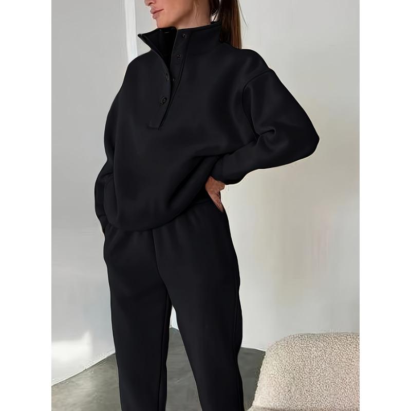European and American Fashion Hoodie Sets - Autumn and Winter Women's Clothing