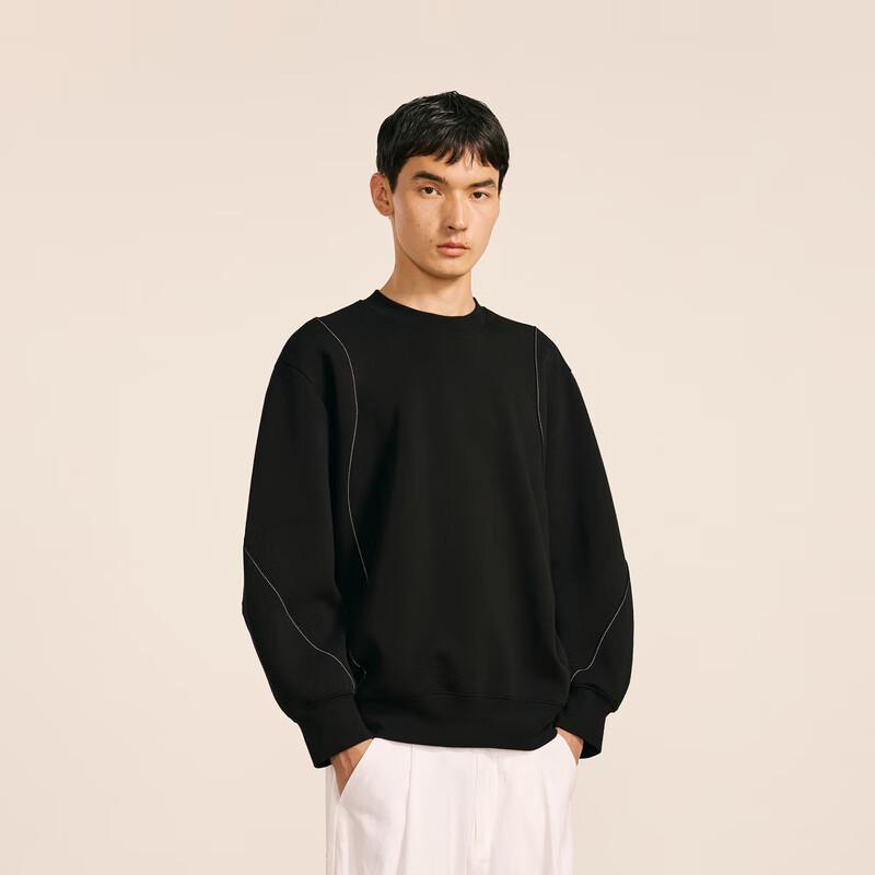 CROQUIS Men's 2024 Autumn Loose Round Neck Long Sleeve Sweatshirt