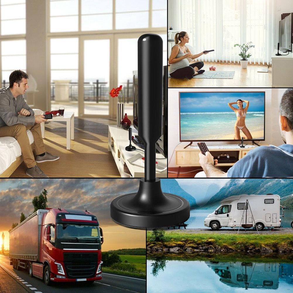 Antenna For Digital TV Indoor Signal Amplifier Long Range Signal Receiver Amplifier 720P 1080P Antenna Booster Smart TV Antenna