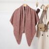 Women's scarf autumn and winter Korean version of versatile high-end triangular shawl fashionable and elegant small plaid dress shawl