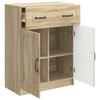 Sideboard in Sonoma Oak Finish 66 x 34.5 x 87 cm Engineered Wood