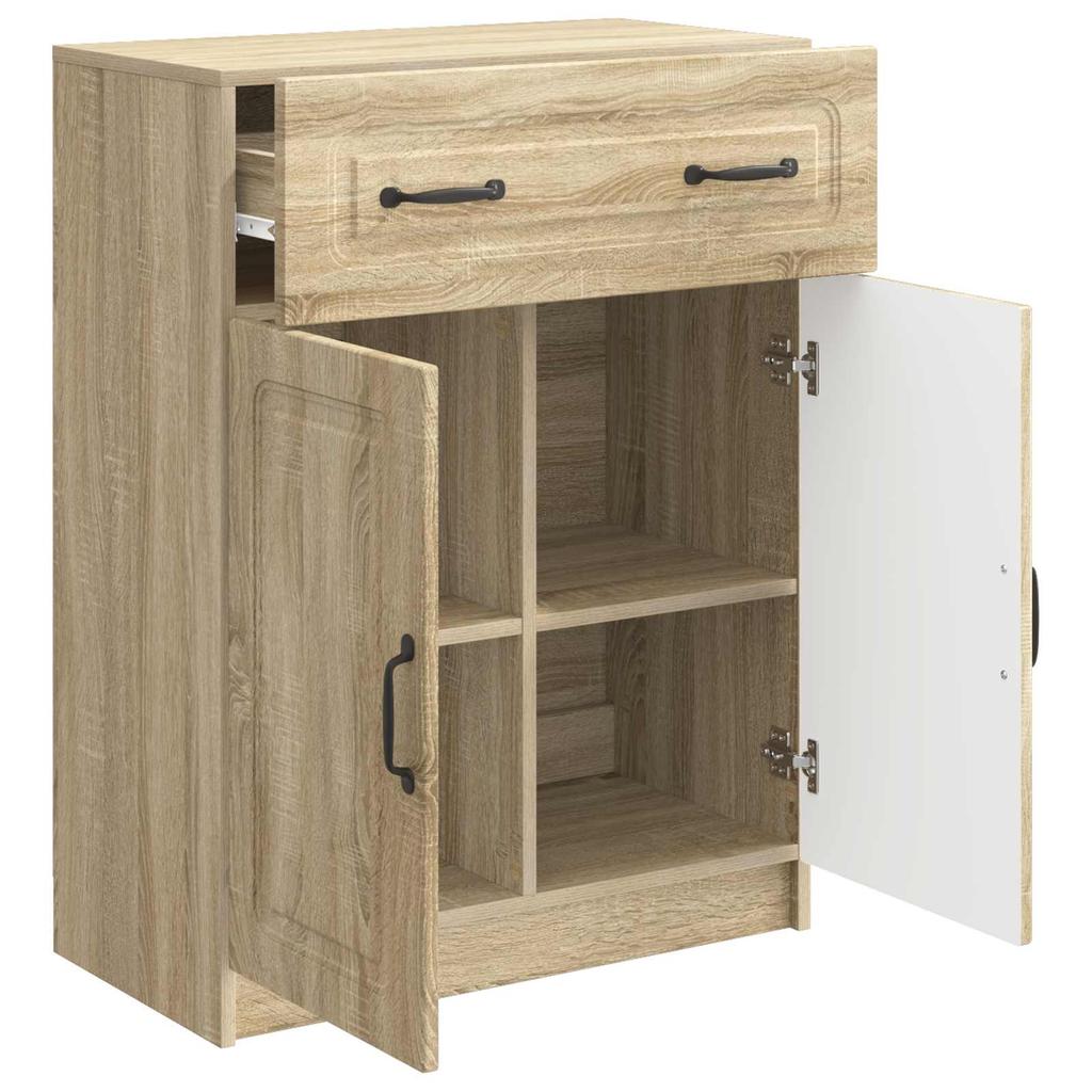 Sideboard in Sonoma Oak Finish 66 x 34.5 x 87 cm Engineered Wood