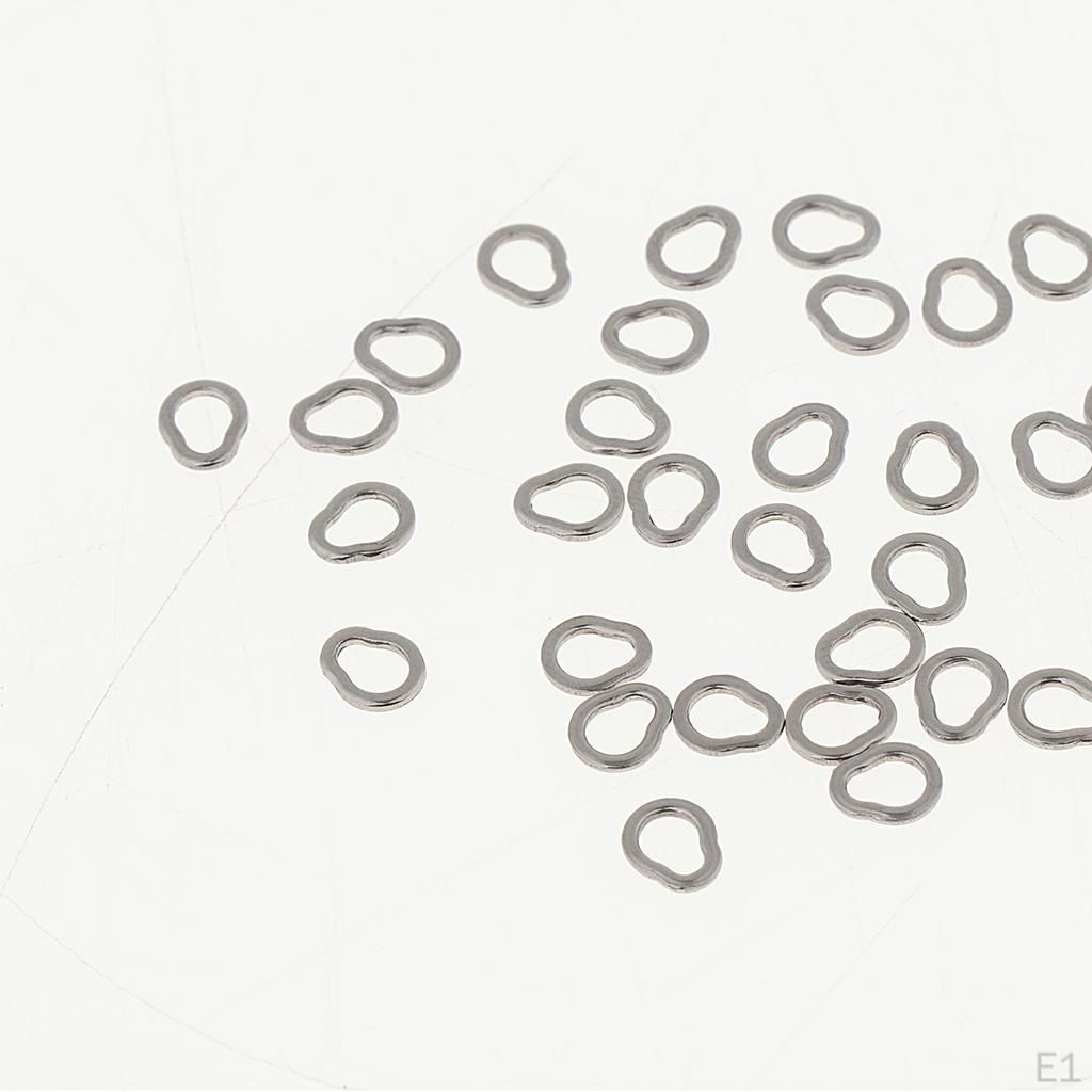 30pcs Carp Fishing Rig Rings Accessories Hair Hooklink - S