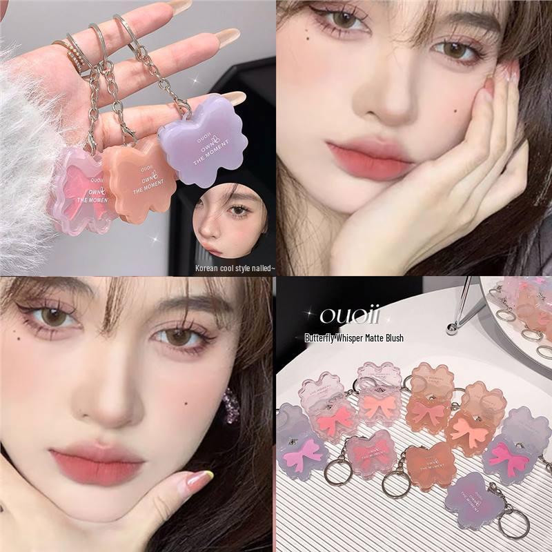

OUOII Butterfly Affordable Natural Matte Blush Cream for Students and Parties
