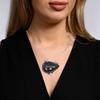 Pendant Silver  Peridot Labradorite Gemstone Jewelry Sterling 2.5" Fiery