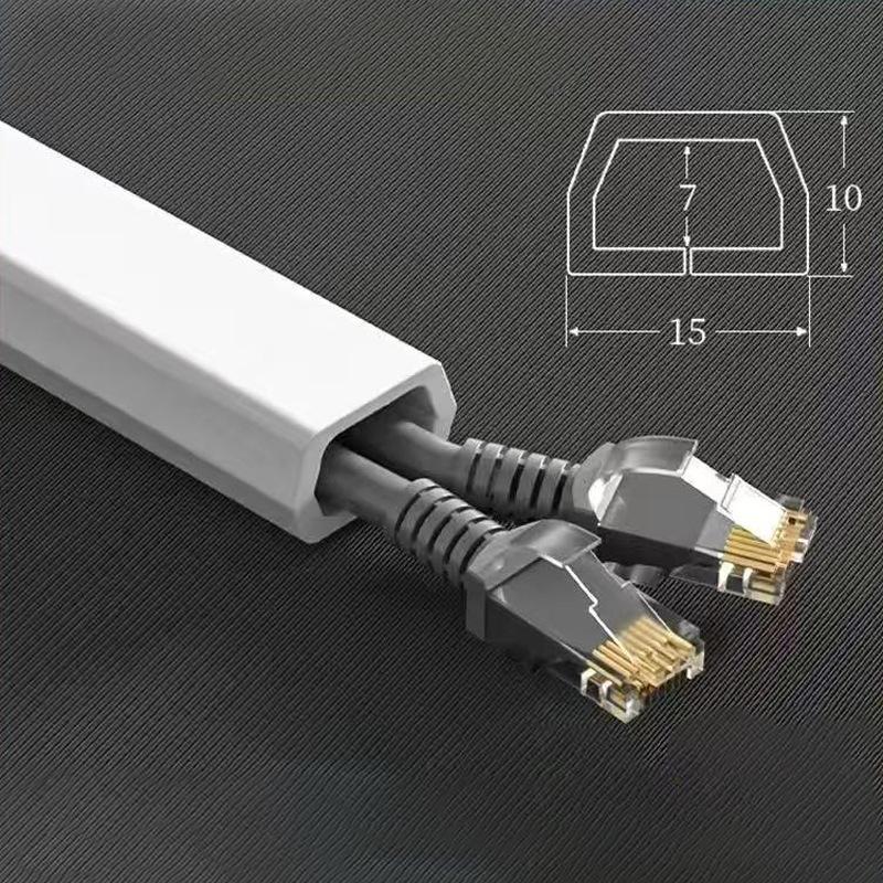 Samolepicí PVC lišta pro kabely Odolná pro domácí a kancelářské vedení kabelů