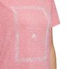 Adidas Logo Print Round Neck Short Sleeve T-Shirt Women Tops Pink FM5272