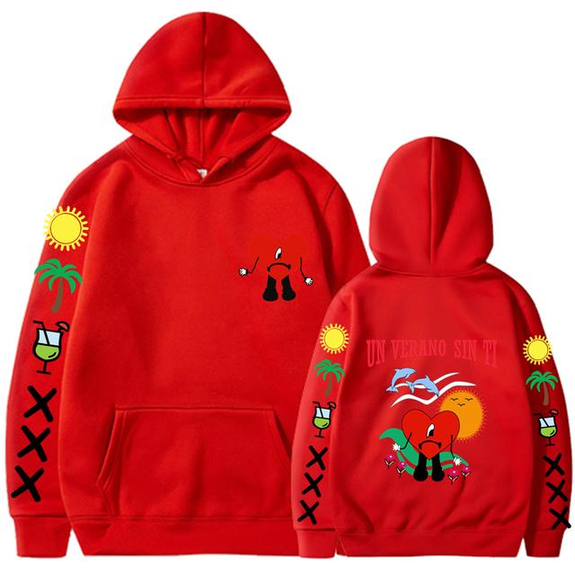 Un Verano Sin Ti Mikina Pánské Ženy Móda Bad Bunny Mikiny Dětské Hip Hop Mikiny Mikiny Mikiny s dlouhým rukávem Mikina s kapucí Dívčí kabáty