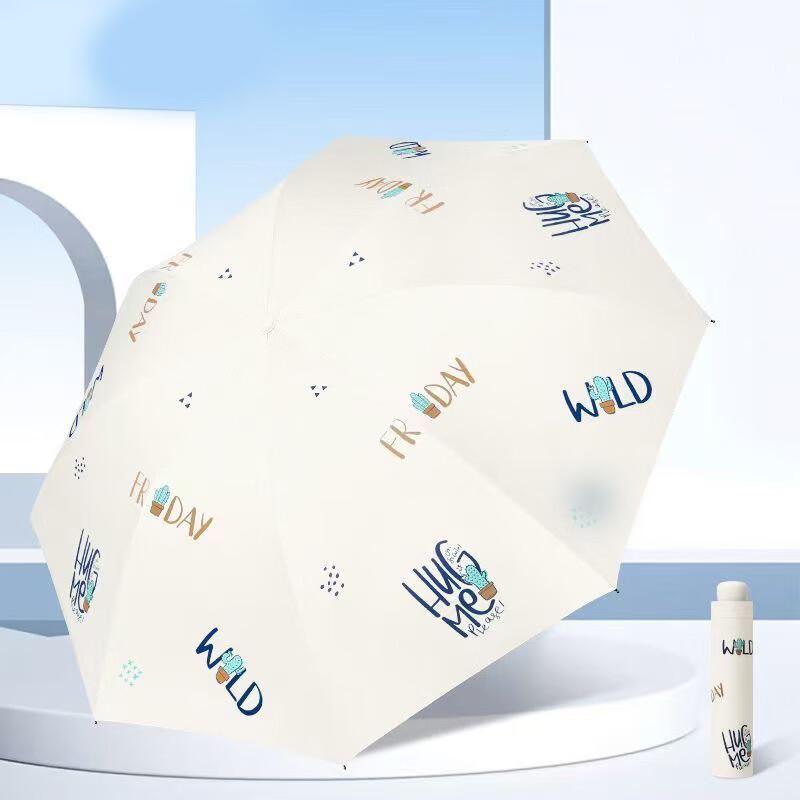 Paradise Umbrella Happy Friday UV Protection Folding Umbrella (2-Pack) 8-Rib