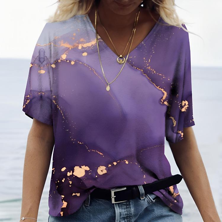 Harajuku Women's Vintage 3D Colors Print Oversized Loose T Shirt Fashion Summer Short Sleeve Tshirt Female Clothes New