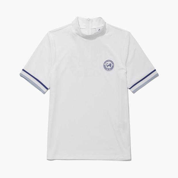 LECOQ GOLF Women'S Textured Half-Neck Short Sleeve T-Shirt (Gq222Lts48)