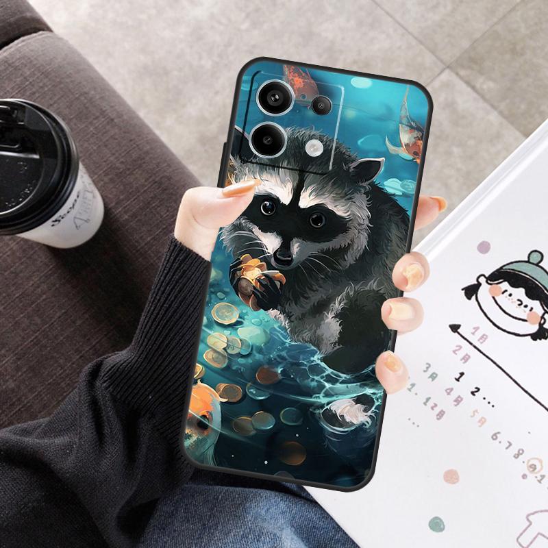 Housse Kawaii Raton Laveur Dessin Animé Pour Xiaomi Redmi Note 13 9 10 11 12 14 15 Pro Plus Coque Pour Redmi 15 C 12C 13C 14C 10C