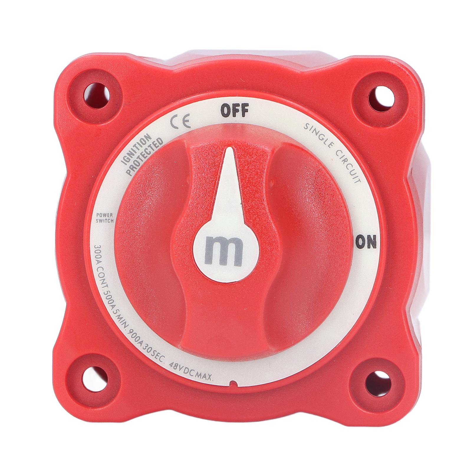 

300A Battery Disconnect Switch ON/Off Waterproof Single Circuit Power Isolato For Boat Car Truck Trailer RV красный