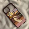 Vintage Art Van Gogh Black Cat Phone Case For iPhone 16 13 Pro Max 15 14 11 12 Mini X XR XS 7 8Plus Square Soft Silicone Cover