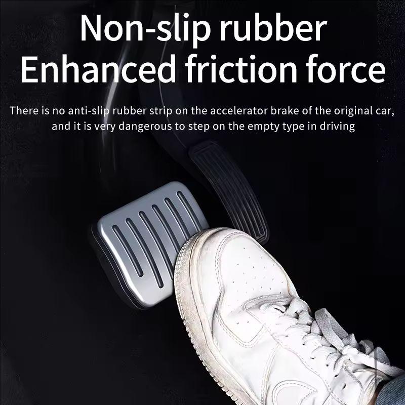 Aluminum Brake & Accelerator Pedal Cover for Tesla Model 3 Highland/Model Y (2023-2025) Easy Install Anti-Slip Foot Pads Premium