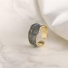 Elegent Vintage Wave Enamel Drip Glaze Rings For Women Korean Handmade Graffiti Open Ring Bohemia Jewelry Travel Gifts