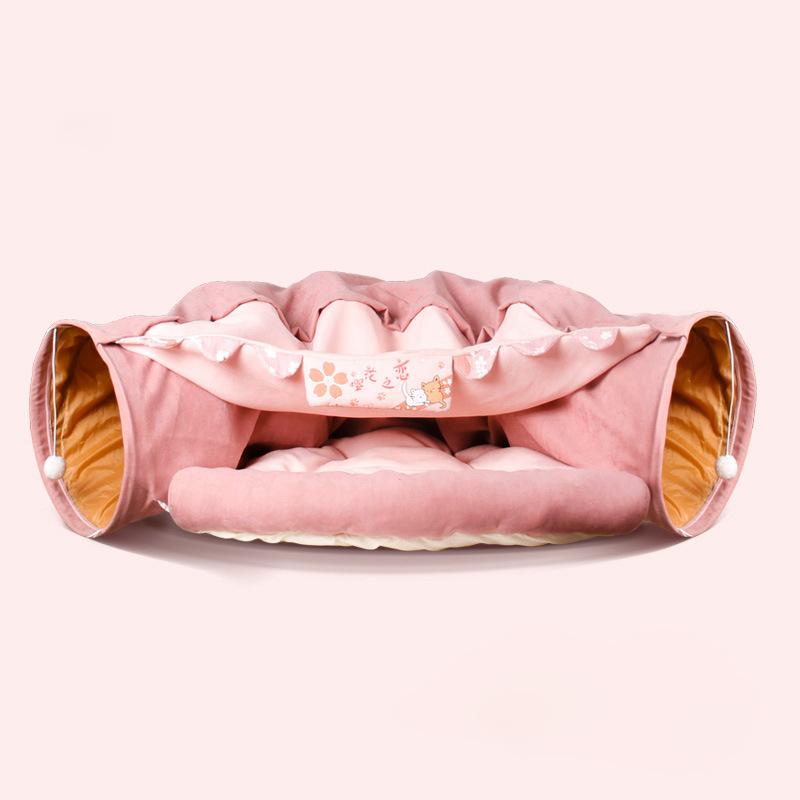 

Кошачий туннель Четыре сезона Универсальная кошачья игрушка для удобного хранения и складывания Маленькие кошачьи принадлежности