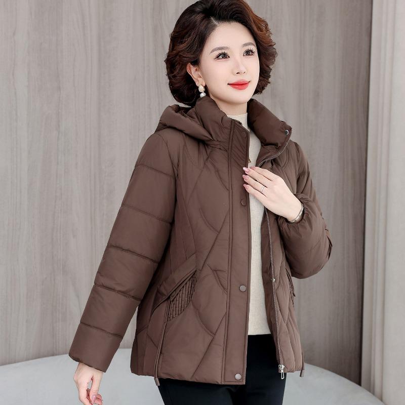 Winter new removable hat fashion cotton jacket warm medium slim short down cotton jacket