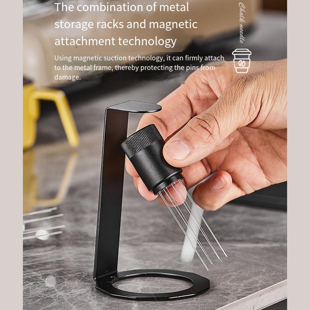 8 Needle Coffee Distributor Coffee Accessory Magnetic Coffee Distributor Shape Retaining Property 8 Needle Configuration