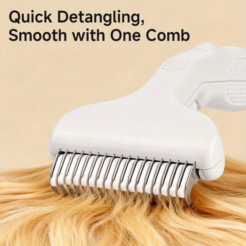 Undercoat Rake for Dogs & Cats, Deshedding Brush for Long haired Pets, Cat Undercoat Brush&Deshedding Tool for Grooming