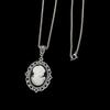 Meoka Gothic Retro Stainless Steel Women's Portrait Clavicle Necklace