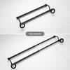 Bathroom Retractable Towel Double Bar Black, Chrome Towel Rack Extended Drying Towel Hanging Bar Gold, Nickel EL81024D