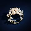 Star Pearl Flower Ring Pin - A Luxurious Design Pearl Brooch with A Light and Exquisite Touch.