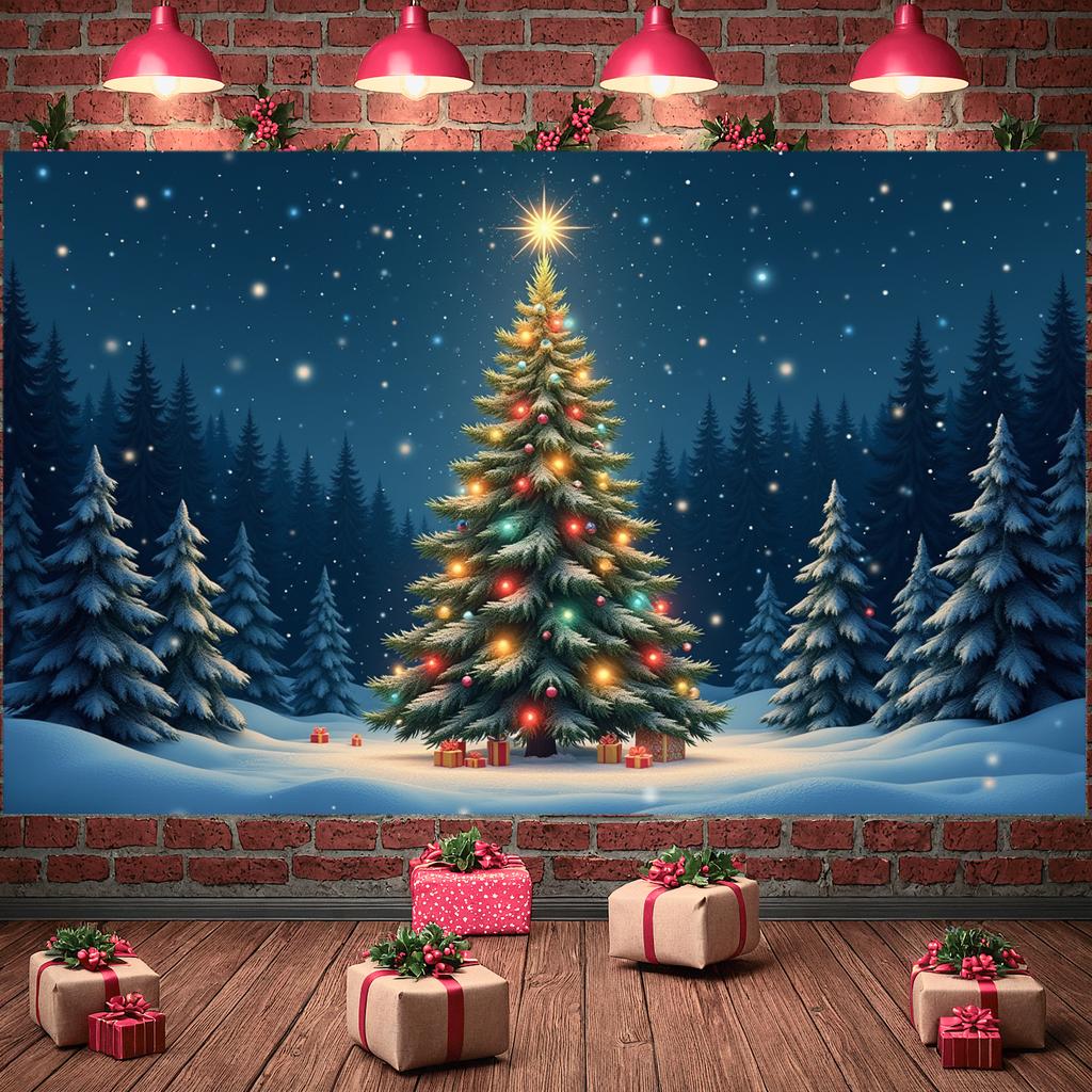 Event Banner Lightweight Party Banner Christmas Decoration Decorative Design Festive Decoration For Photo Background Christmas