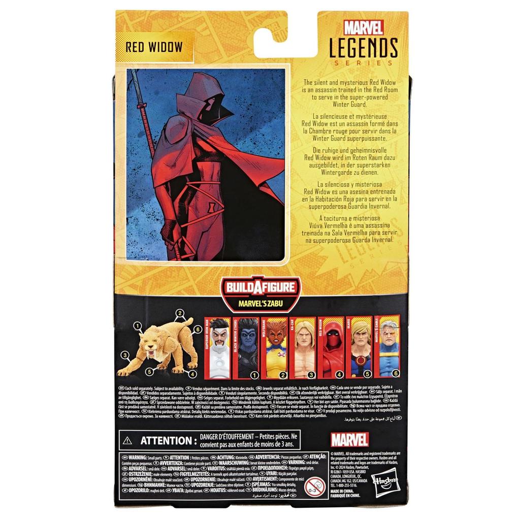 Hasbro Marvel Legends Series Red Widow Comics Collectible 6-inch (15cm) Action Figure with Build-A-Figure Parts, F9076, Authentic