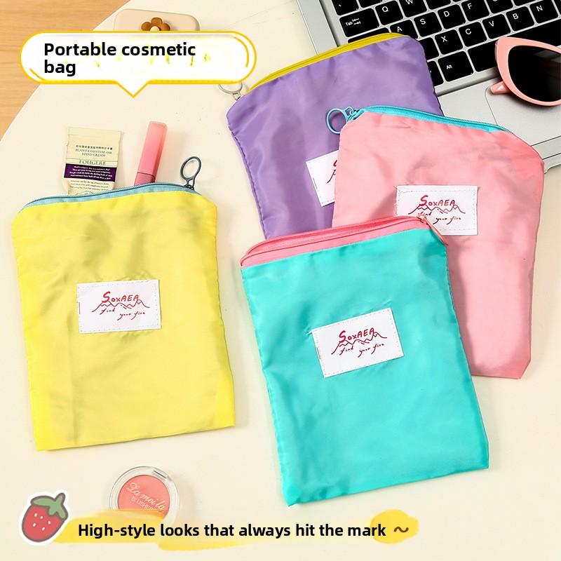 Woman's Portable Large-capacity Storage Bag with Makeup Bag Inside, Containing Small Bags, Loose Change, Red Envelopes, Toiletry Bag