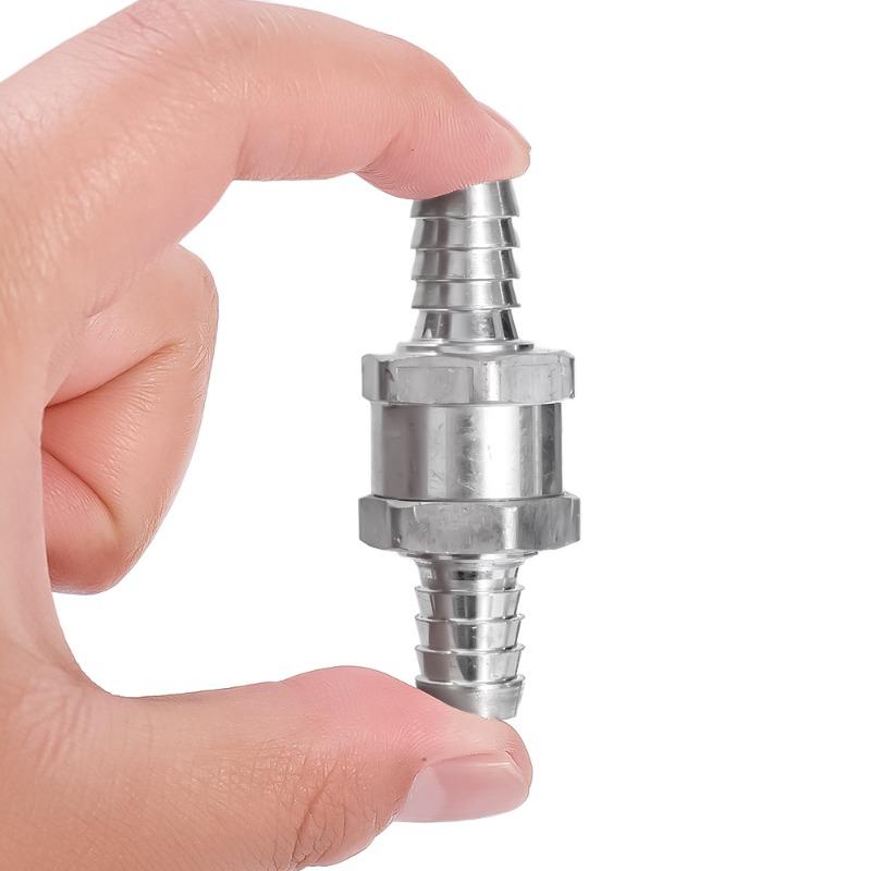 Araba Tek Yönlü Kontrol Vanası 6/8/10/12MM Yağ Besleme Bağlantısı El Pompası Alüminyum Alaşımlı Yakıt Geri Dönüşsüz Kontrol Vanası Peugeot Renault için