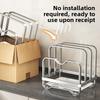 Kitchen Countertop Storage Rack, Multifunctional Cutting Board Holder, Chopping Board Draining Storage, Household Integrated Pot Lid Rack