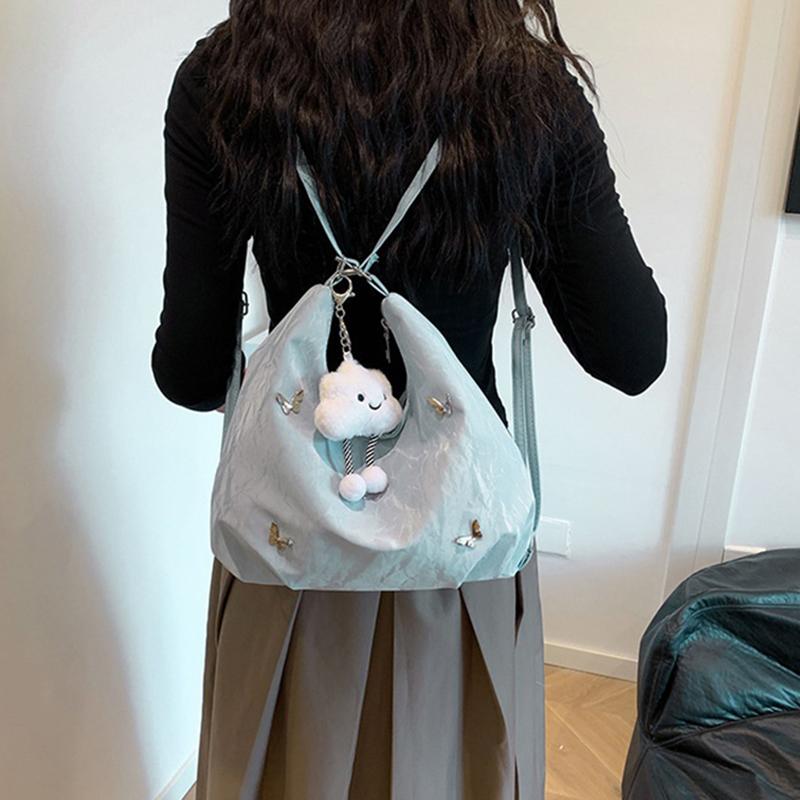Large Capacity Bag For Women 2025  Summer  Butterfly Decoration Tote Backpack Shoulder Crossbody Bag