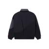 Li Ning Jackets Unisex Ebony Black Stand Collar Moderate Workwear AFDR699-1