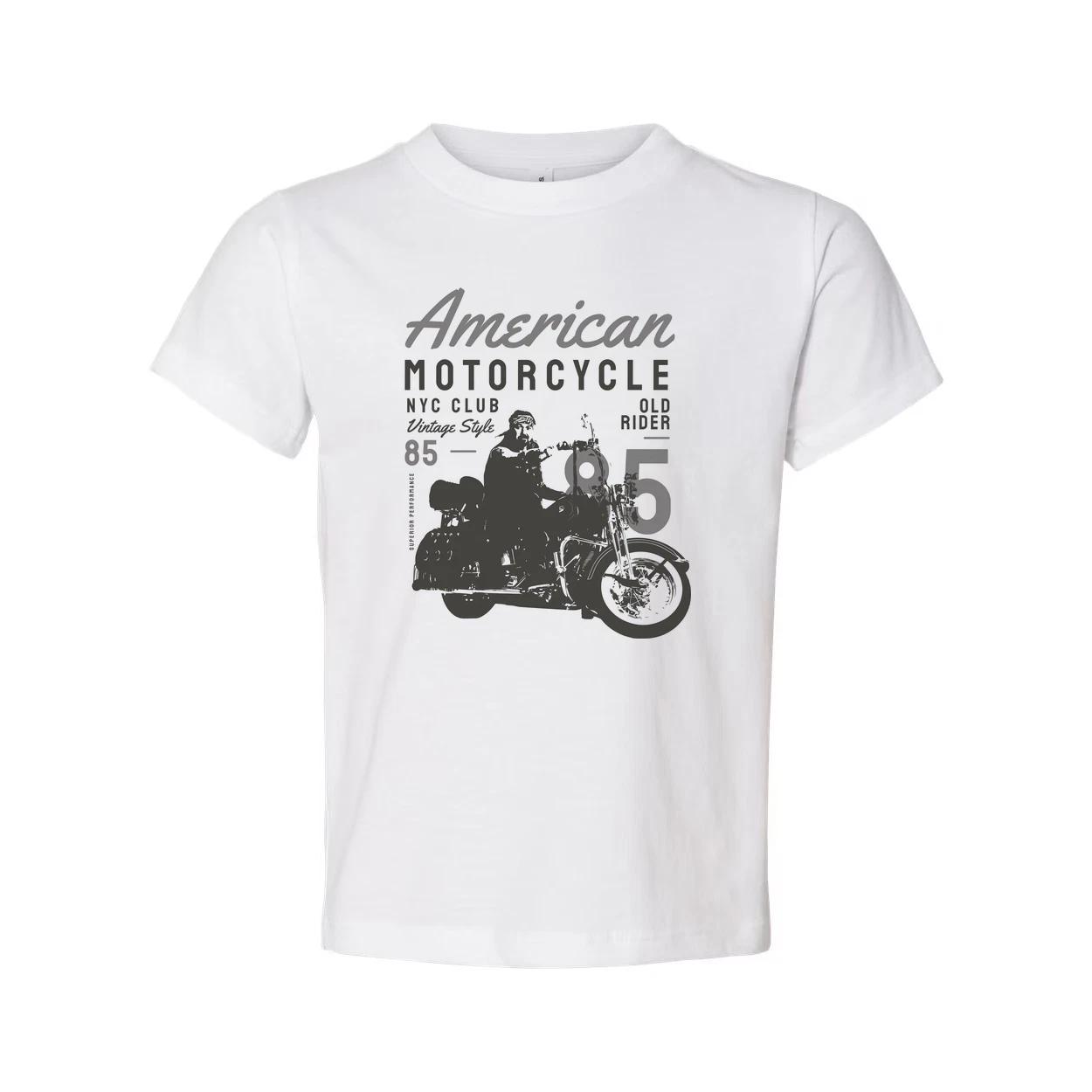 

Unisex Motorcycle Graphic Tee With Vintage Rider Illustration And Retro Typograp S