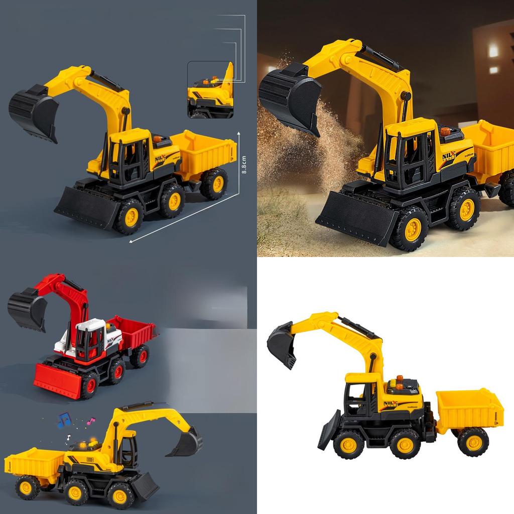 Childrens Educational Construction Vehicle Toy With Music And Lights For Early Learning