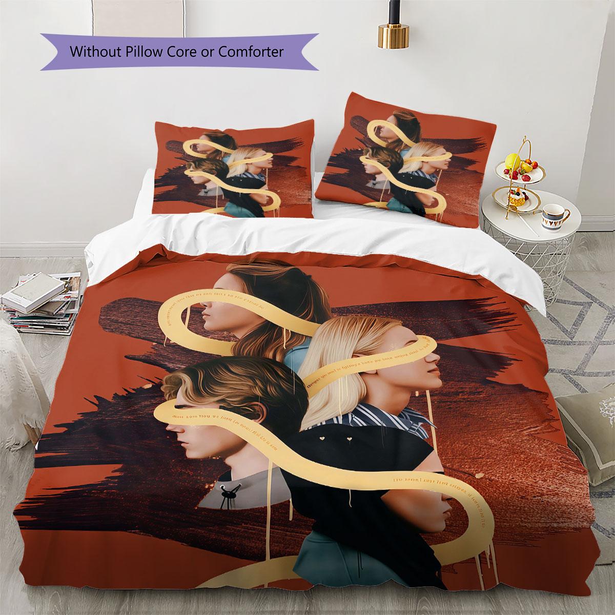 

skam norway Pattern Bedding Quilt Set Quilt Cover Pillowcase Home Decoration Birthday Gift (1 * duvet cover + 2 * pillowcase, without core) 135x200cm
