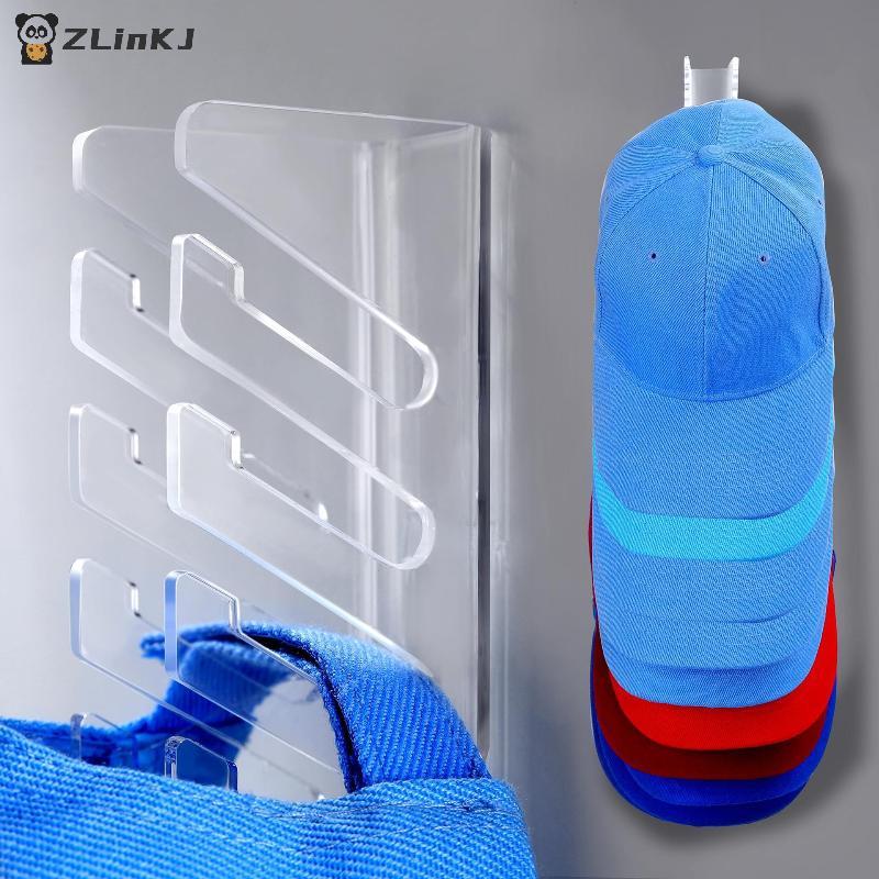 Acrylic Cap Display Rack Stackable Storage Organizer for Multiple Baseball Hats Bedroom Decor Living Room Shelf