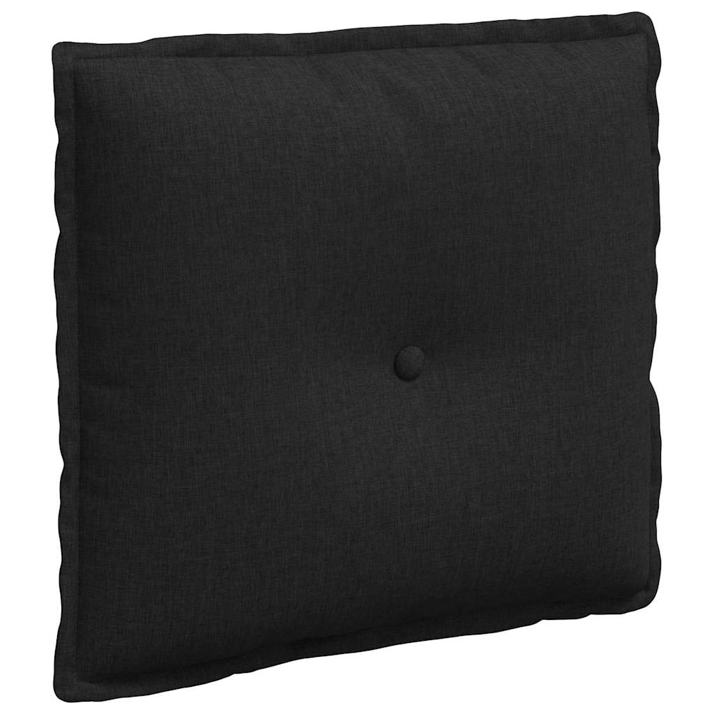 Back Cushion Black 50 X 19 X 45 Cm Fabric
