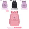Junior High School Girls Backpack With Waterproof Nylon Material And Padded Air Cushion Straps For Education